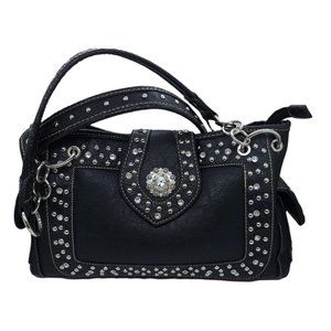 Unbranded Black Gemstone Shoulder Bag